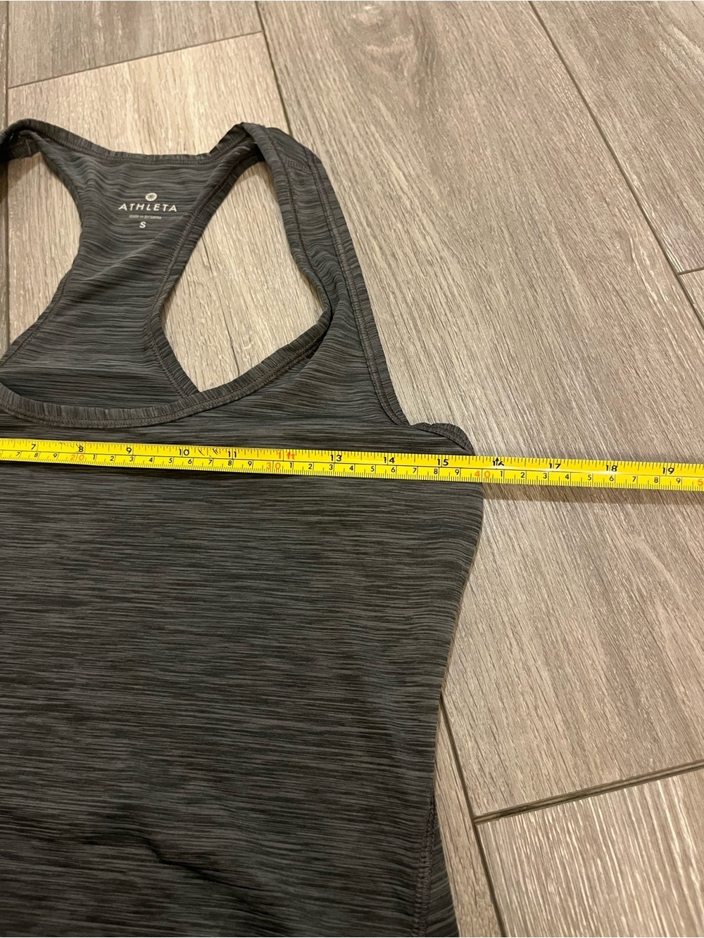 Athleta Gray Razor Back Tank Top Size Small - Picture 8 of 8